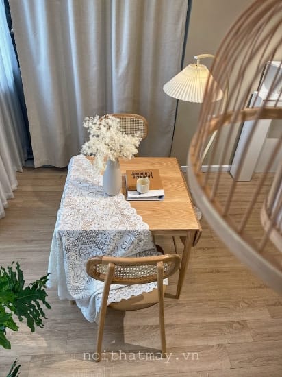Hình ảnh của Combo Bàn Ghế Ăn Gấp Gọn Thông Minh Naby Màu Tự Nhiên