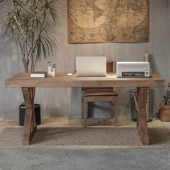Hình ảnh của Bàn Làm Việc Mộc Rustic