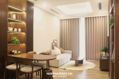 Hình ảnh cho bài viết Thi Công Nội Thất Style Japandi Tại R2 Oceanpark: Tạo Nên Không Gian Sống