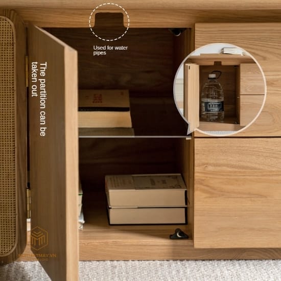 Hình ảnh của BÀN TRÀ RATTAN OVAL